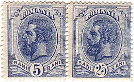 25 Bani Fehlfarbe